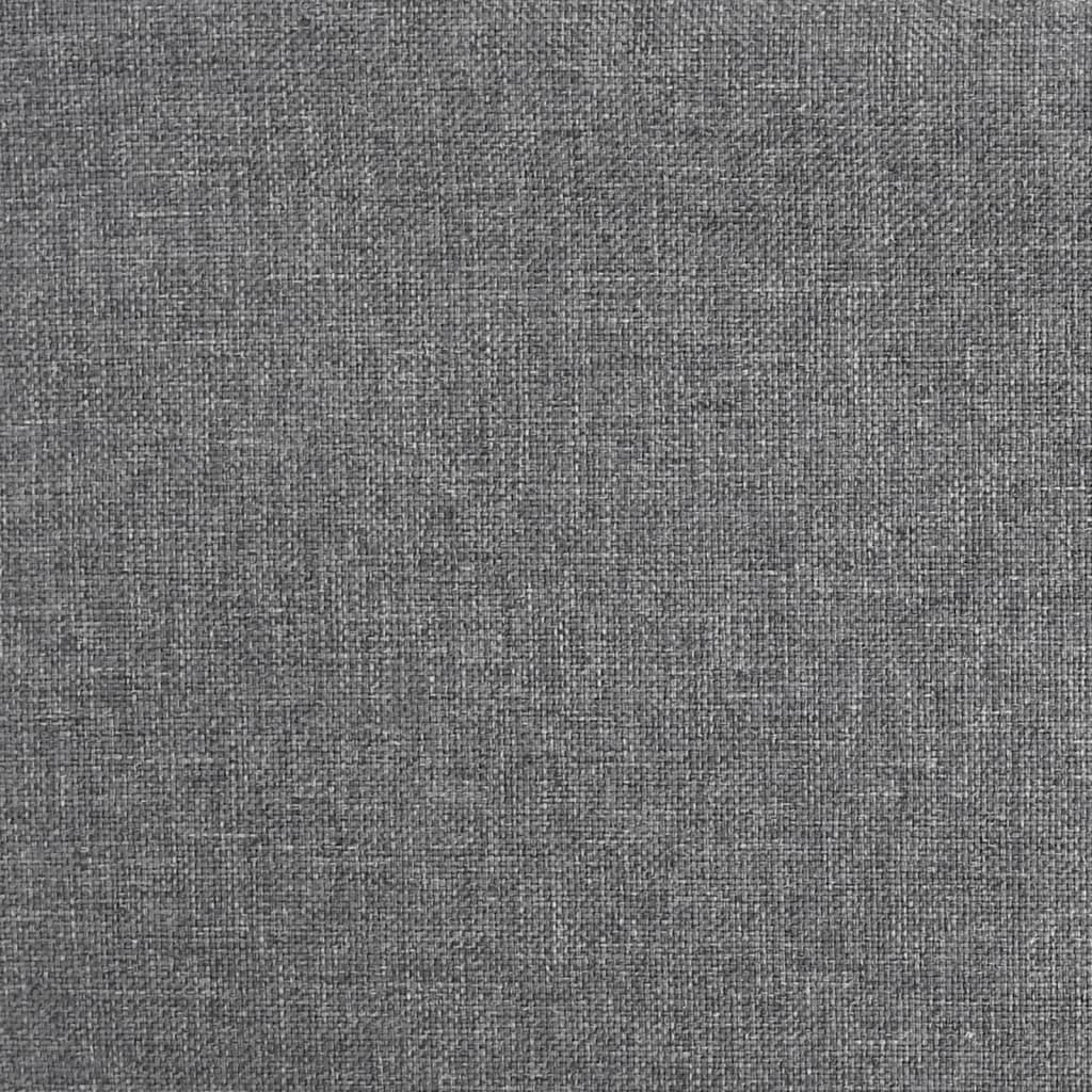 vidaXL Scaun de bar pivotant, gri deschis, material textil vidaXL Scaun de bar pivotant, gri deschis, material textil