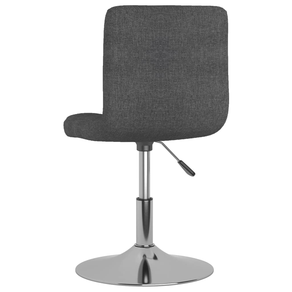 vidaXL Scaun de bar pivotant, gri închis, material textil vidaXL Scaun de bar pivotant, gri închis, material textil