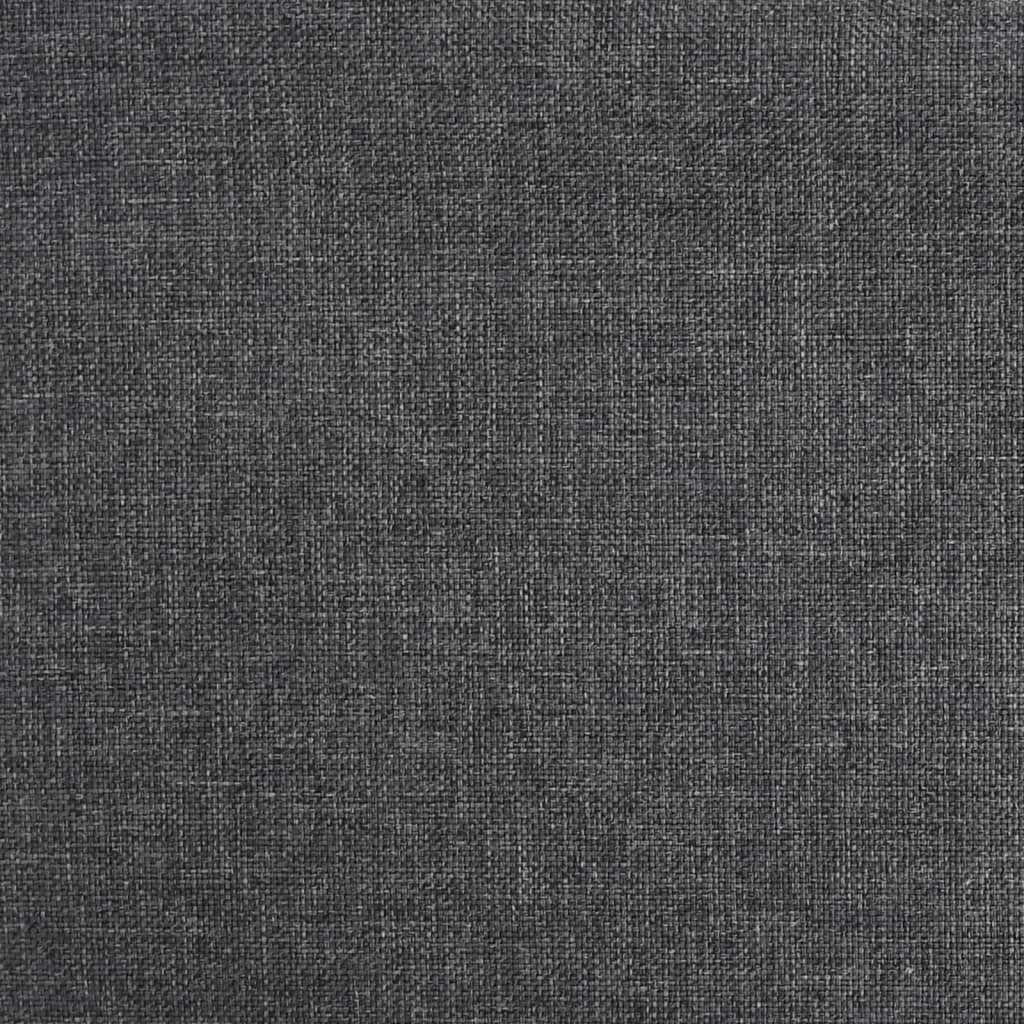 vidaXL Scaun de bar pivotant, gri închis, material textil vidaXL Scaun de bar pivotant, gri închis, material textil
