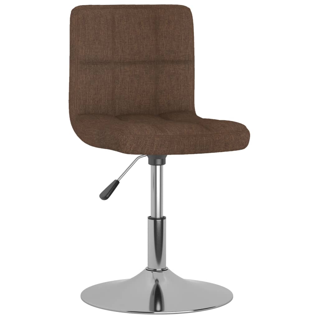 vidaXL Scaun de bar pivotant, maro, material textil vidaXL Scaun de bar pivotant, maro, material textil