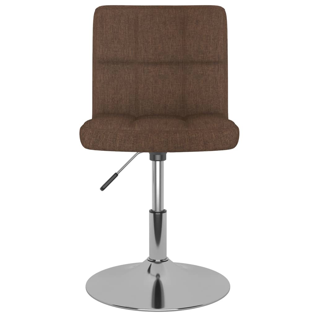 vidaXL Scaun de bar pivotant, maro, material textil vidaXL Scaun de bar pivotant, maro, material textil