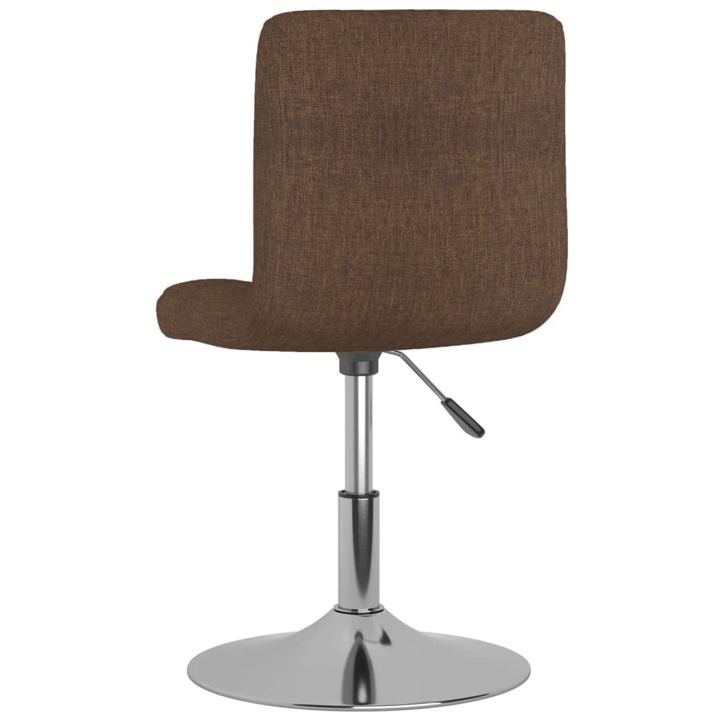 vidaXL Scaun de bar pivotant, maro, material textil vidaXL Scaun de bar pivotant, maro, material textil