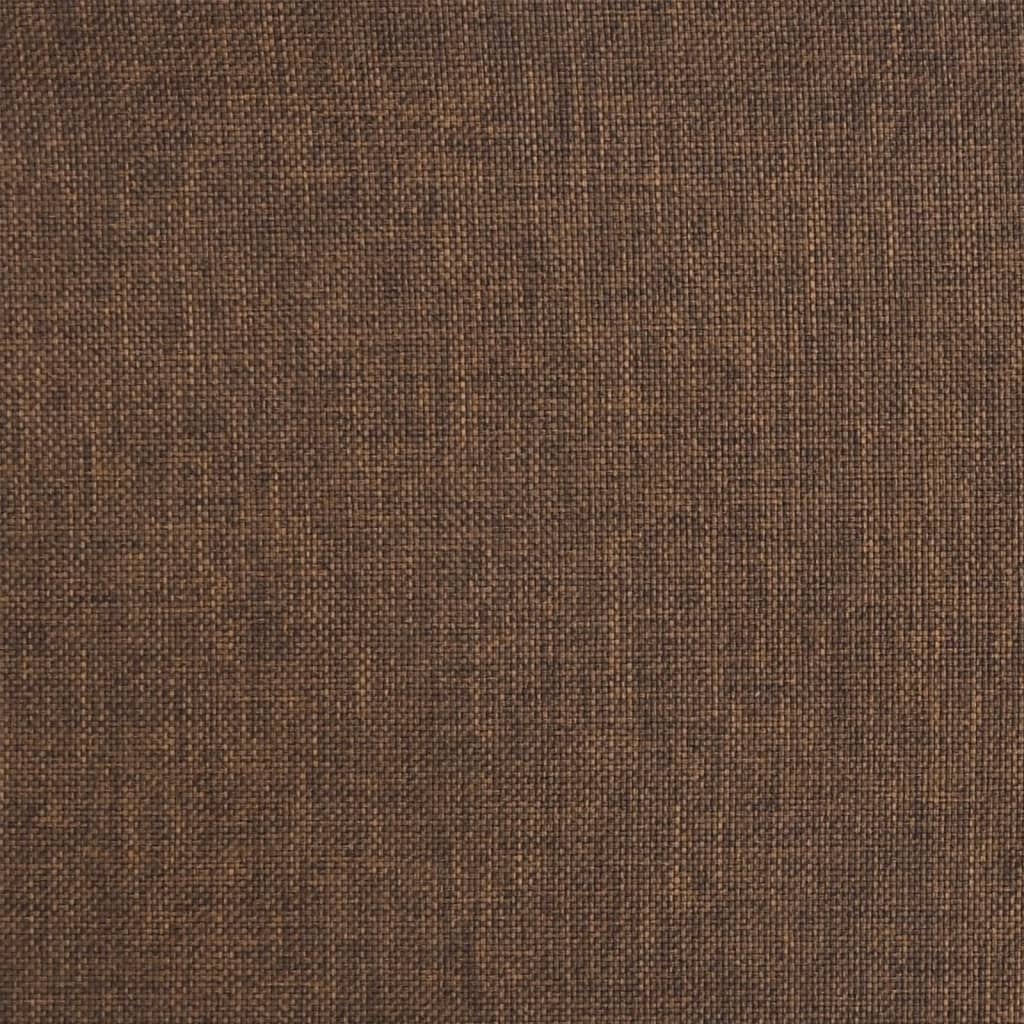vidaXL Scaun de bar pivotant, maro, material textil vidaXL Scaun de bar pivotant, maro, material textil
