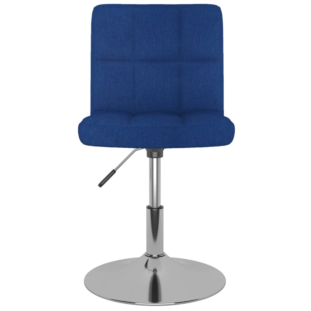 vidaXL Scaun de bar pivotant, albastru, material textil vidaXL Scaun de bar pivotant, albastru, material textil