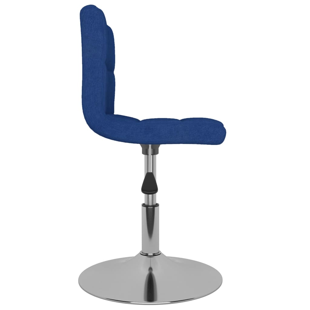 vidaXL Scaun de bar pivotant, albastru, material textil vidaXL Scaun de bar pivotant, albastru, material textil