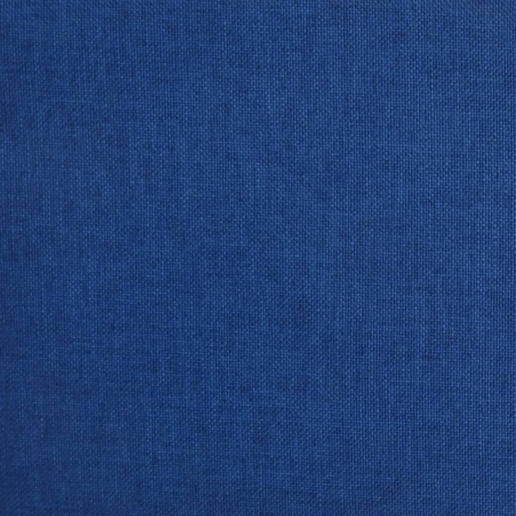 vidaXL Scaun de bar pivotant, albastru, material textil vidaXL Scaun de bar pivotant, albastru, material textil