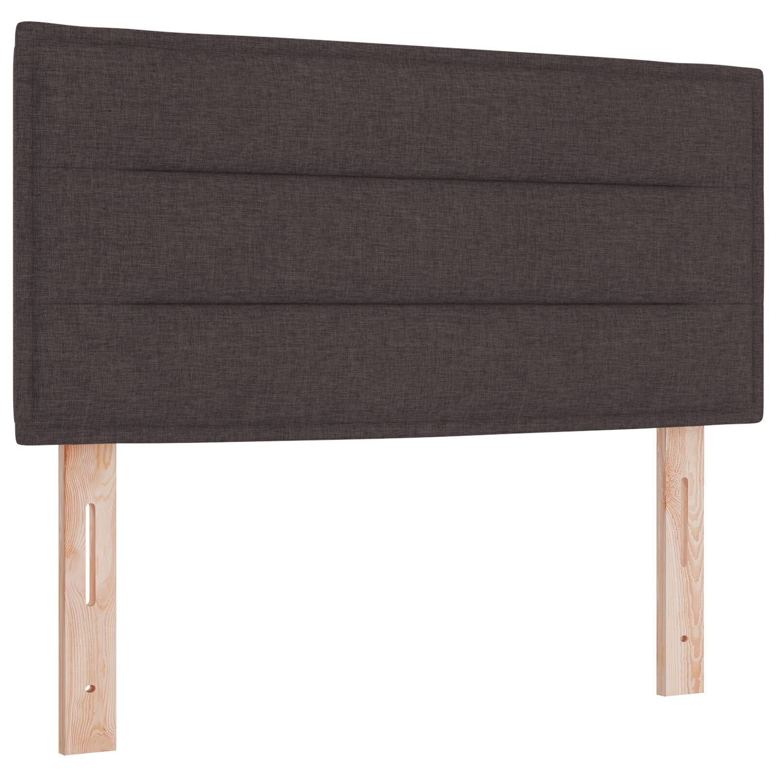 vidaXL Pat cu arcuri cu saltea Maro închis 80 x 200 cm țesătură vidaXL Pat cu arcuri cu saltea Maro închis 80 x 200 cm țesătură