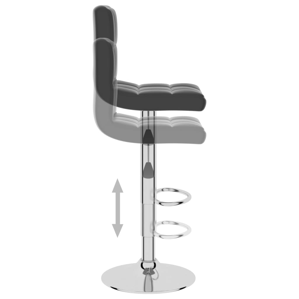 vidaXL Scaun de bar, negru, piele ecologică vidaXL Scaun de bar, negru, piele ecologică