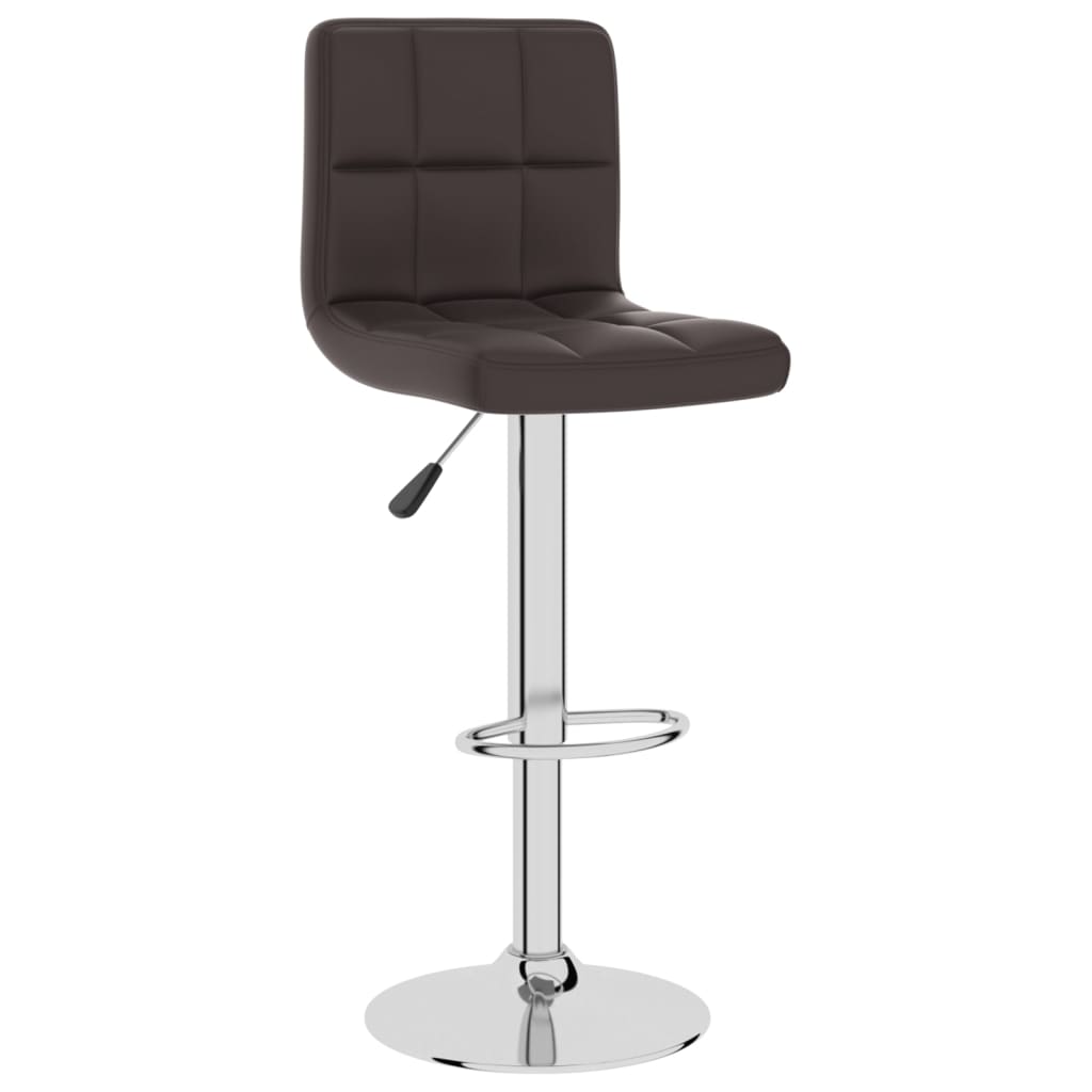 vidaXL Scaun de bar, maro, piele ecologică vidaXL Scaun de bar, maro, piele ecologică