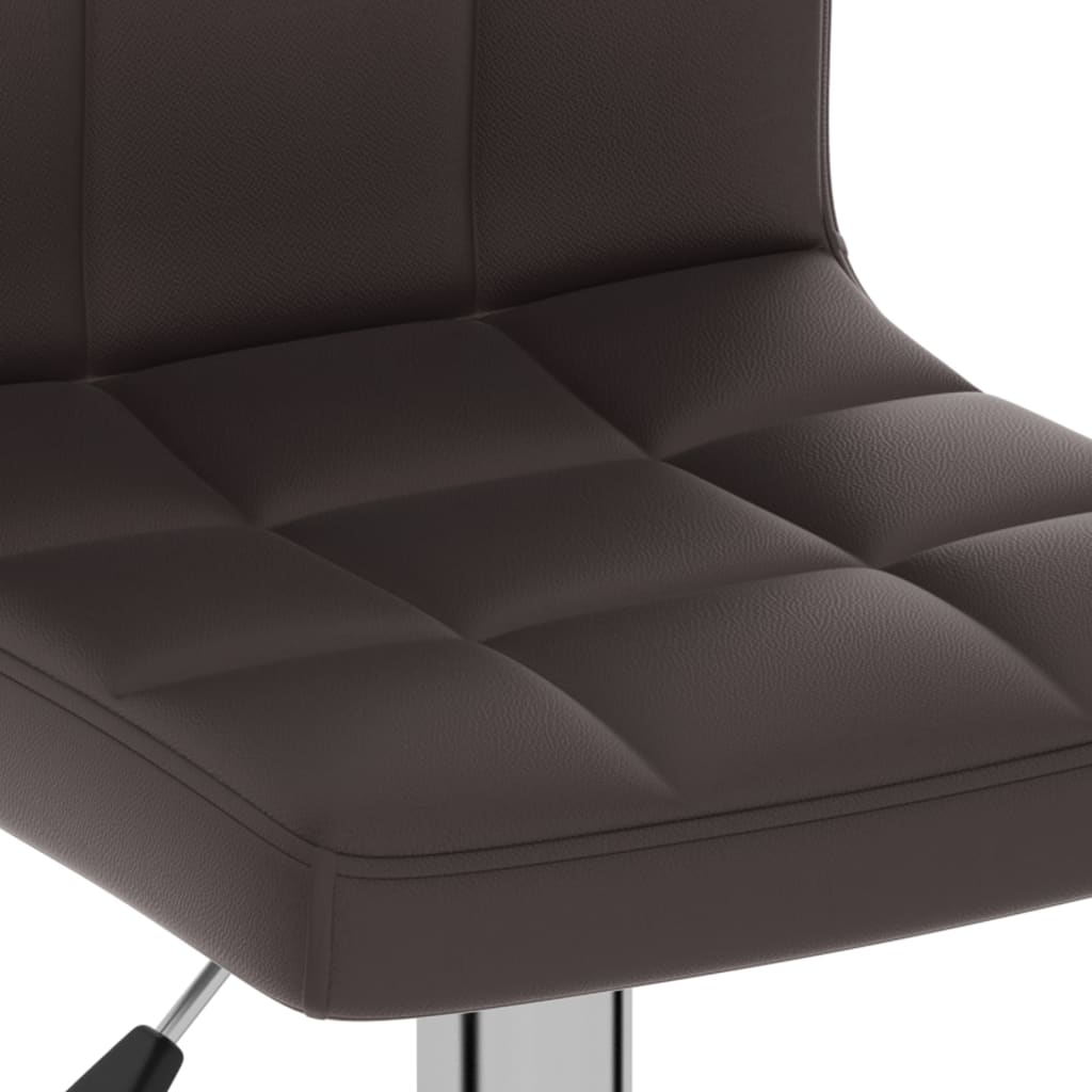 vidaXL Scaun de bar, maro, piele ecologică vidaXL Scaun de bar, maro, piele ecologică