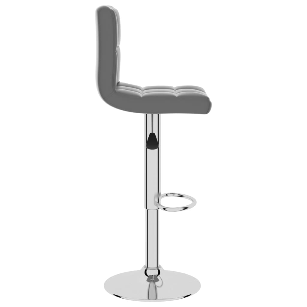 vidaXL Scaun de bar, gri, piele ecologică vidaXL Scaun de bar, gri, piele ecologică