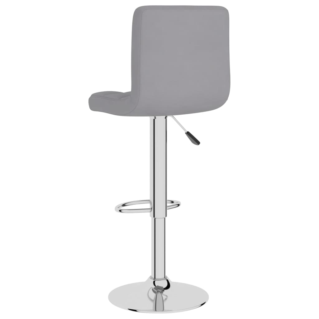 vidaXL Scaun de bar, gri deschis, material textil vidaXL Scaun de bar, gri deschis, material textil