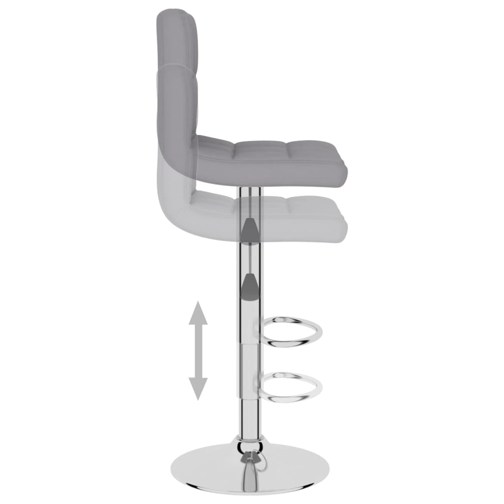 vidaXL Scaun de bar, gri deschis, material textil vidaXL Scaun de bar, gri deschis, material textil