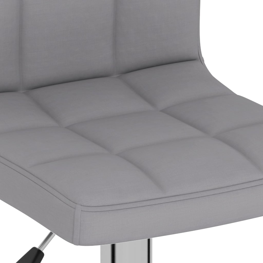 vidaXL Scaun de bar, gri deschis, material textil vidaXL Scaun de bar, gri deschis, material textil