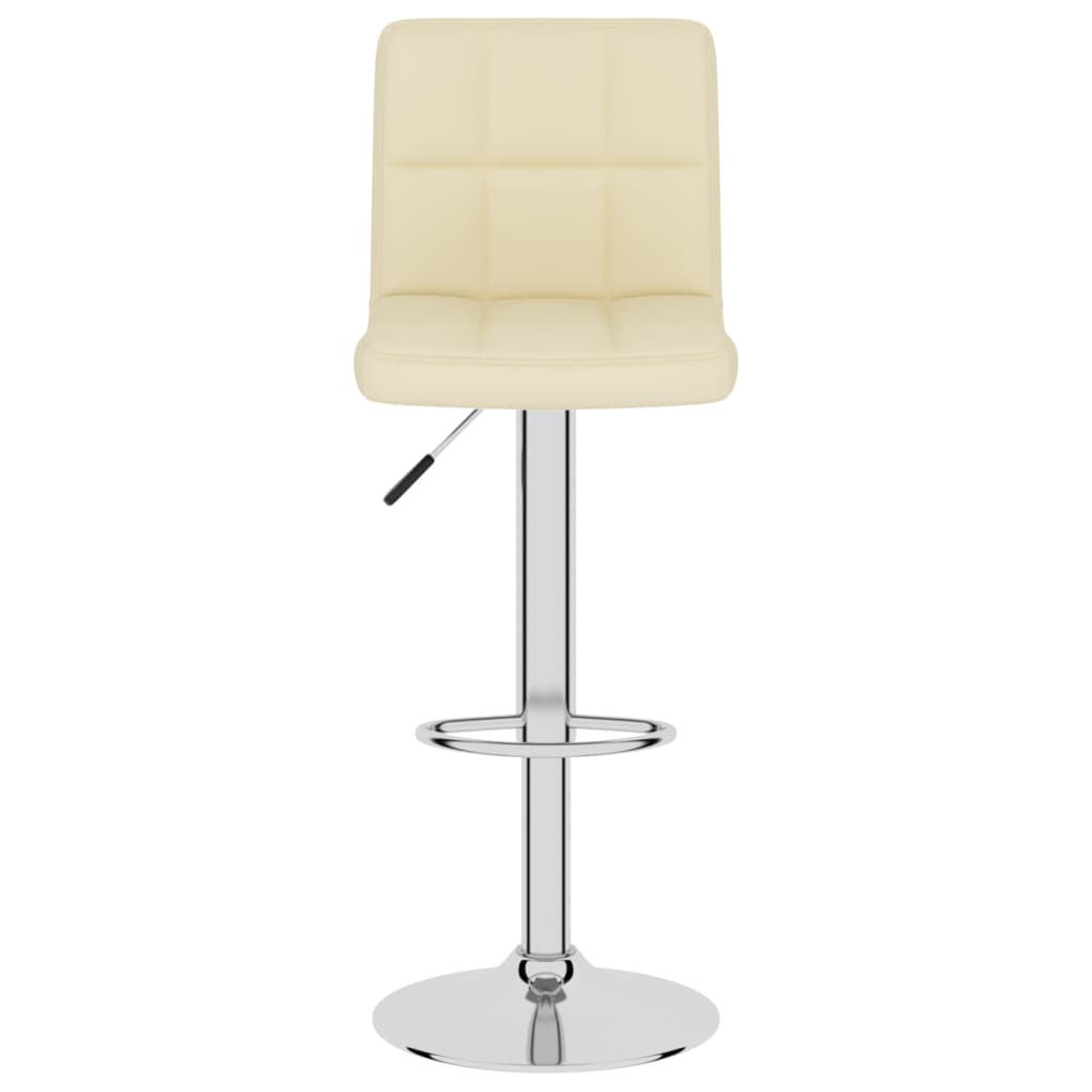 vidaXL Scaun de bar, crem, material textil vidaXL Scaun de bar, crem, material textil