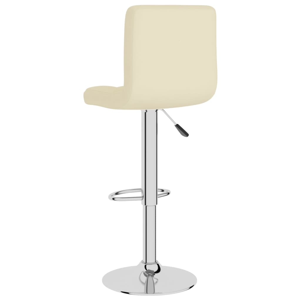 vidaXL Scaun de bar, crem, material textil vidaXL Scaun de bar, crem, material textil