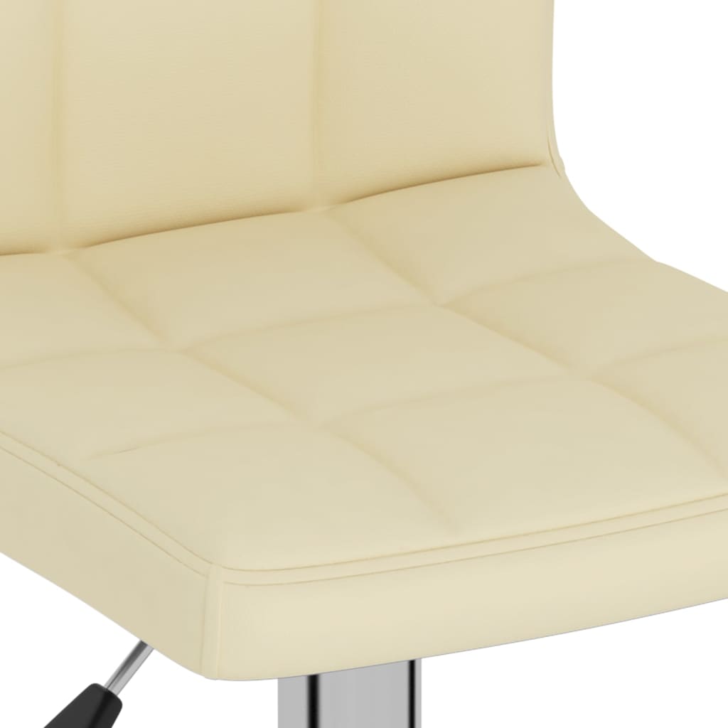 vidaXL Scaun de bar, crem, material textil vidaXL Scaun de bar, crem, material textil