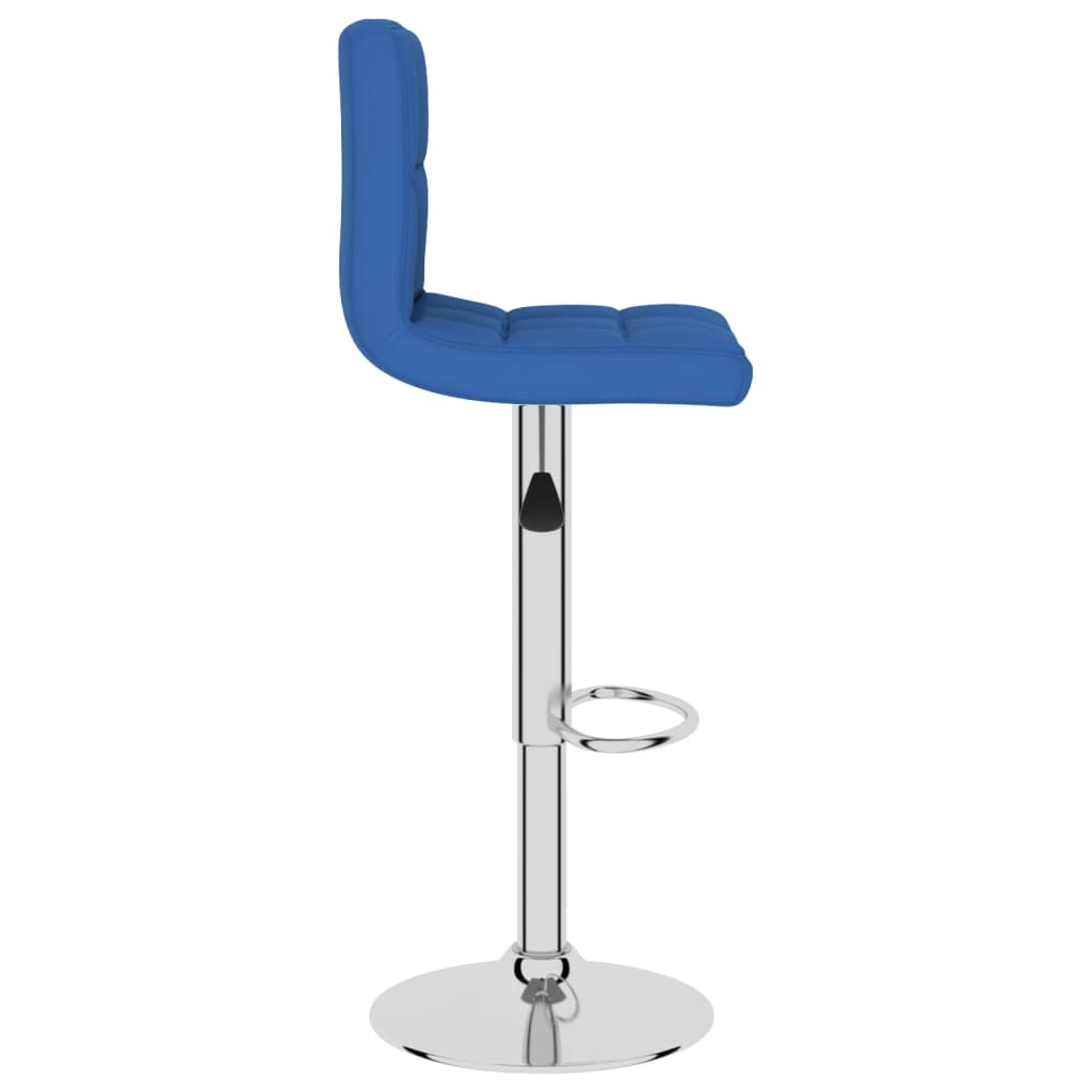 vidaXL Scaun de bar, albastru, material textil vidaXL Scaun de bar, albastru, material textil
