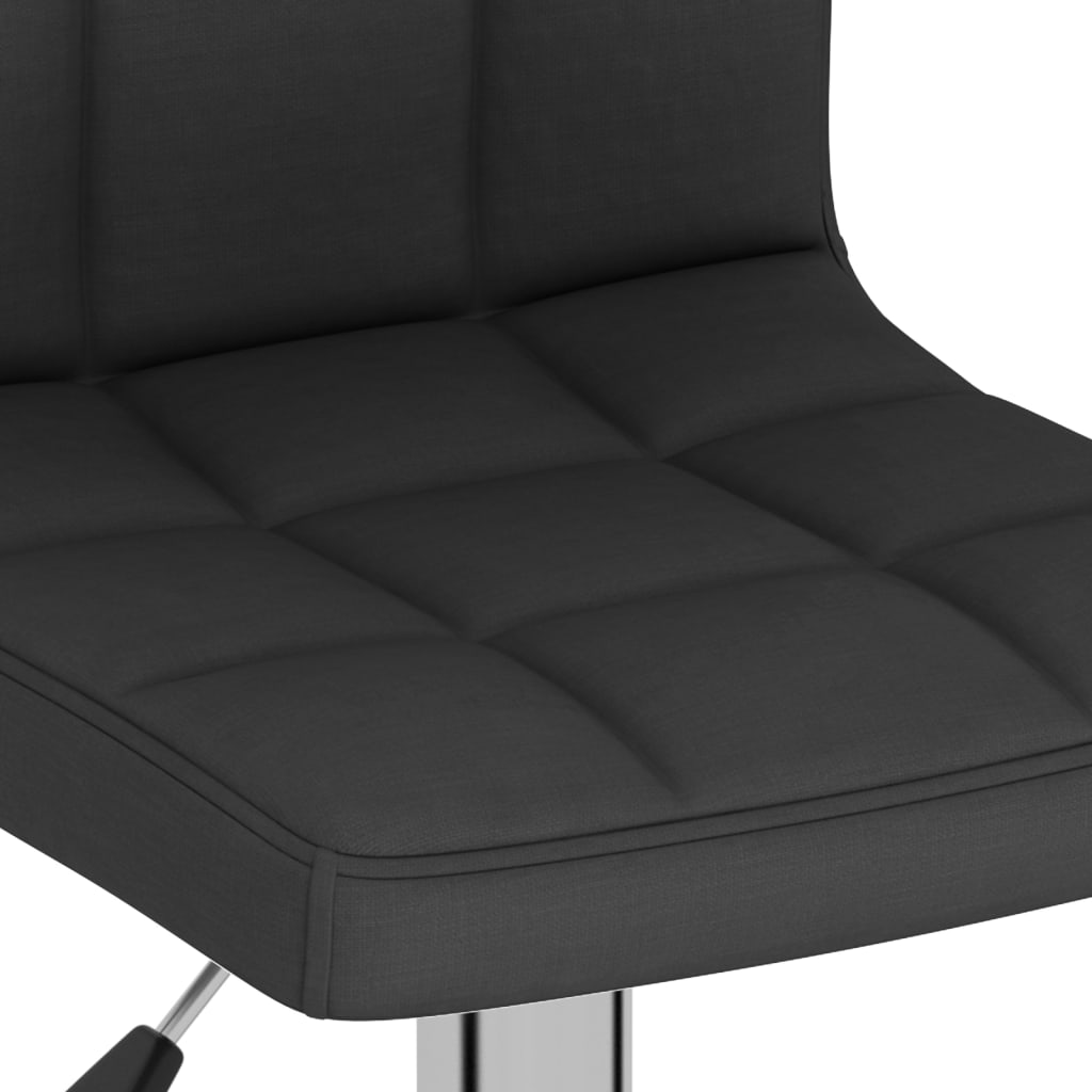 vidaXL Scaun de bar, negru, material textil vidaXL Scaun de bar, negru, material textil
