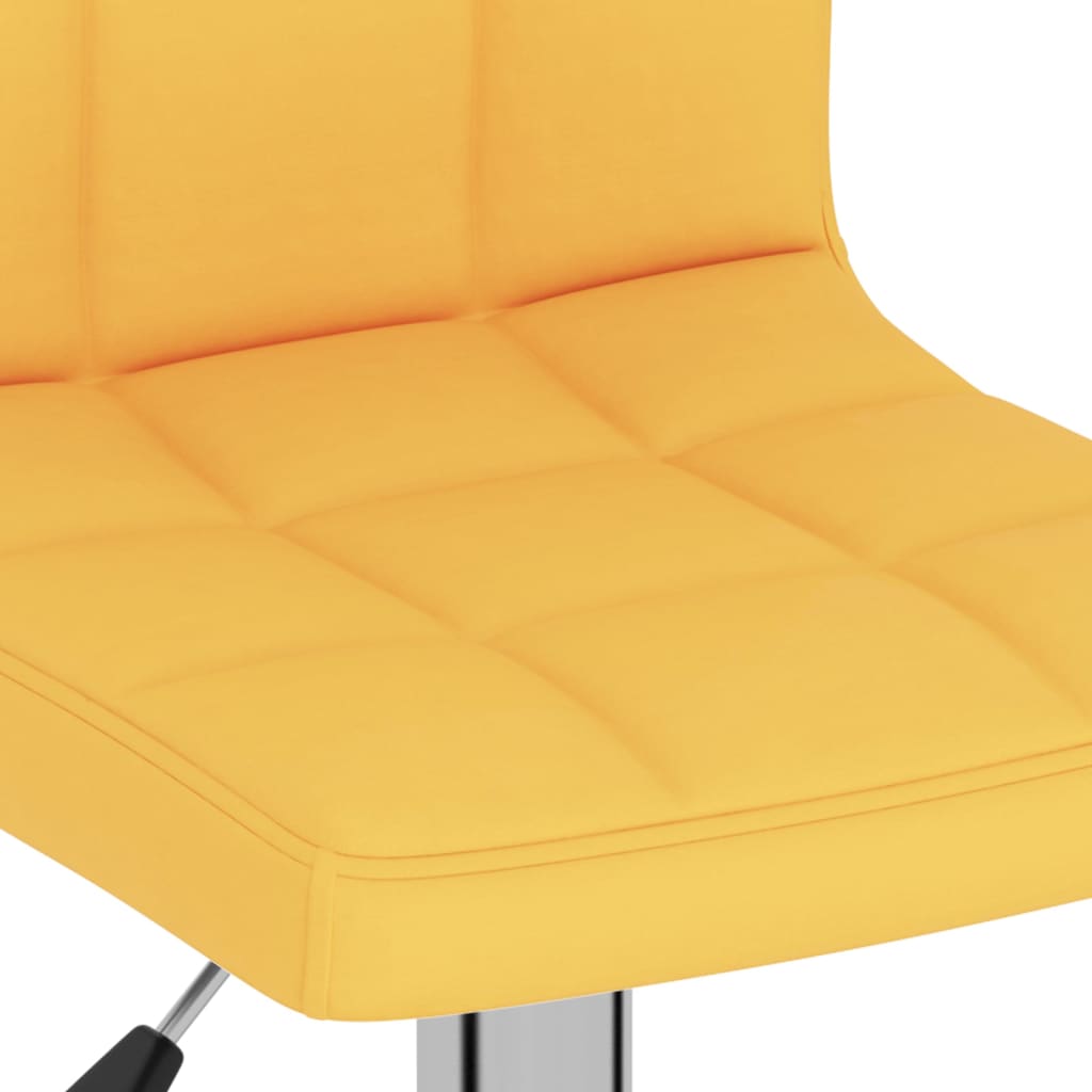 vidaXL Scaun de bar, galben muștar, material textil vidaXL Scaun de bar, galben muștar, material textil