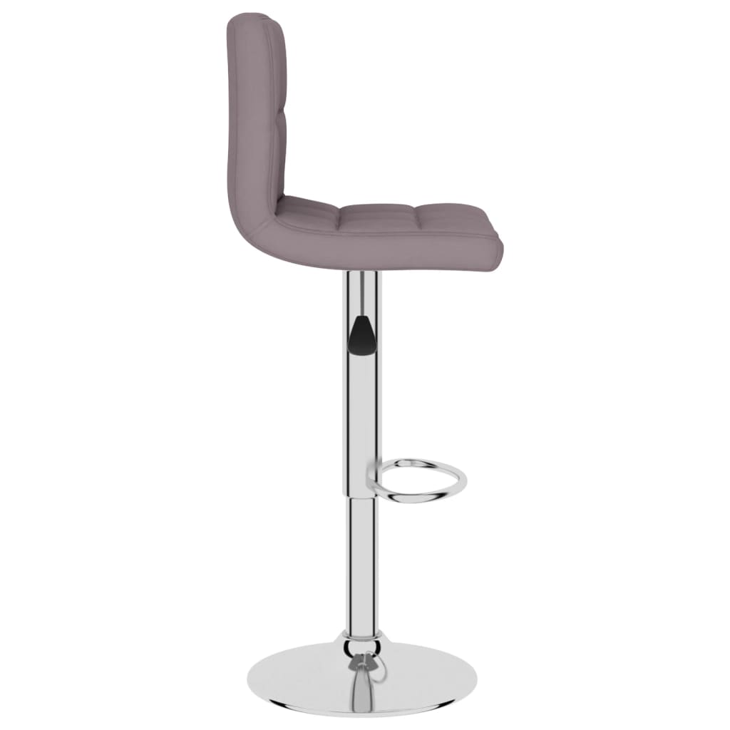 vidaXL Scaun de bar, gri taupe, material textil vidaXL Scaun de bar, gri taupe, material textil