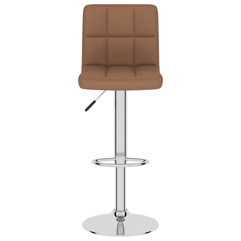 vidaXL Scaune de bar, 2 buc., maro, material textil vidaXL Scaune de bar, 2 buc., maro, material textil