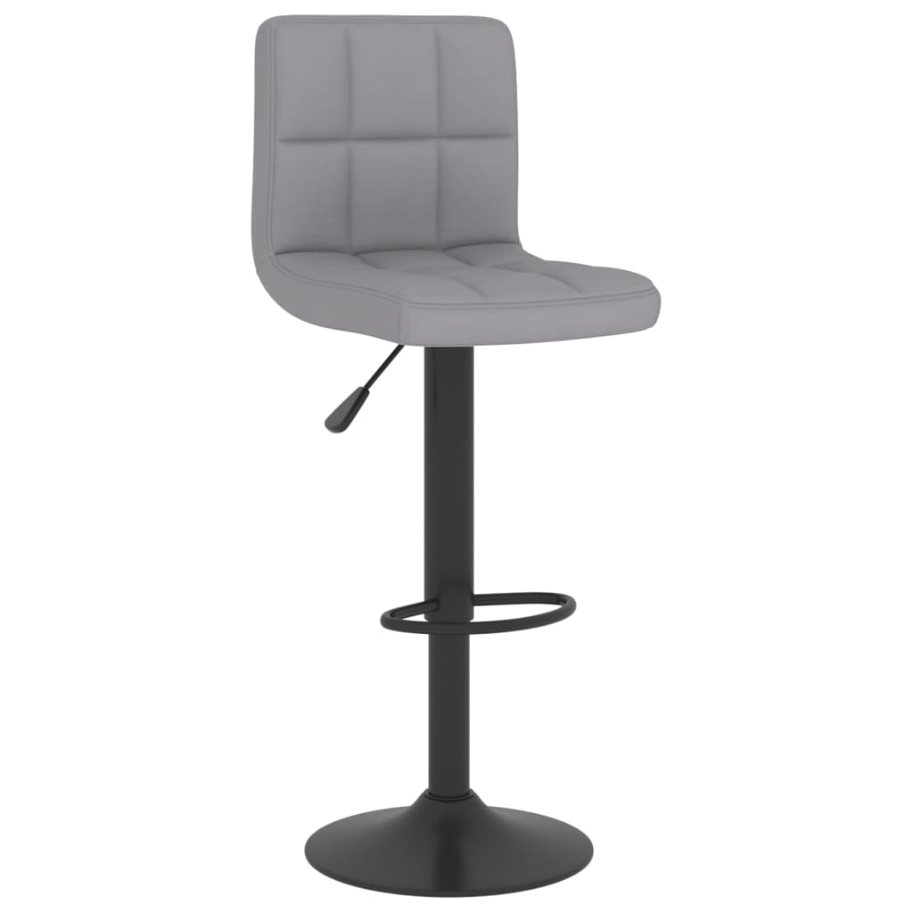 vidaXL Scaun de bar, gri deschis, material textil vidaXL Scaun de bar, gri deschis, material textil
