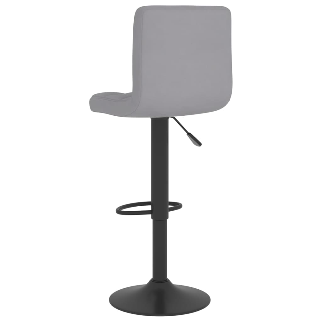 vidaXL Scaun de bar, gri deschis, material textil vidaXL Scaun de bar, gri deschis, material textil