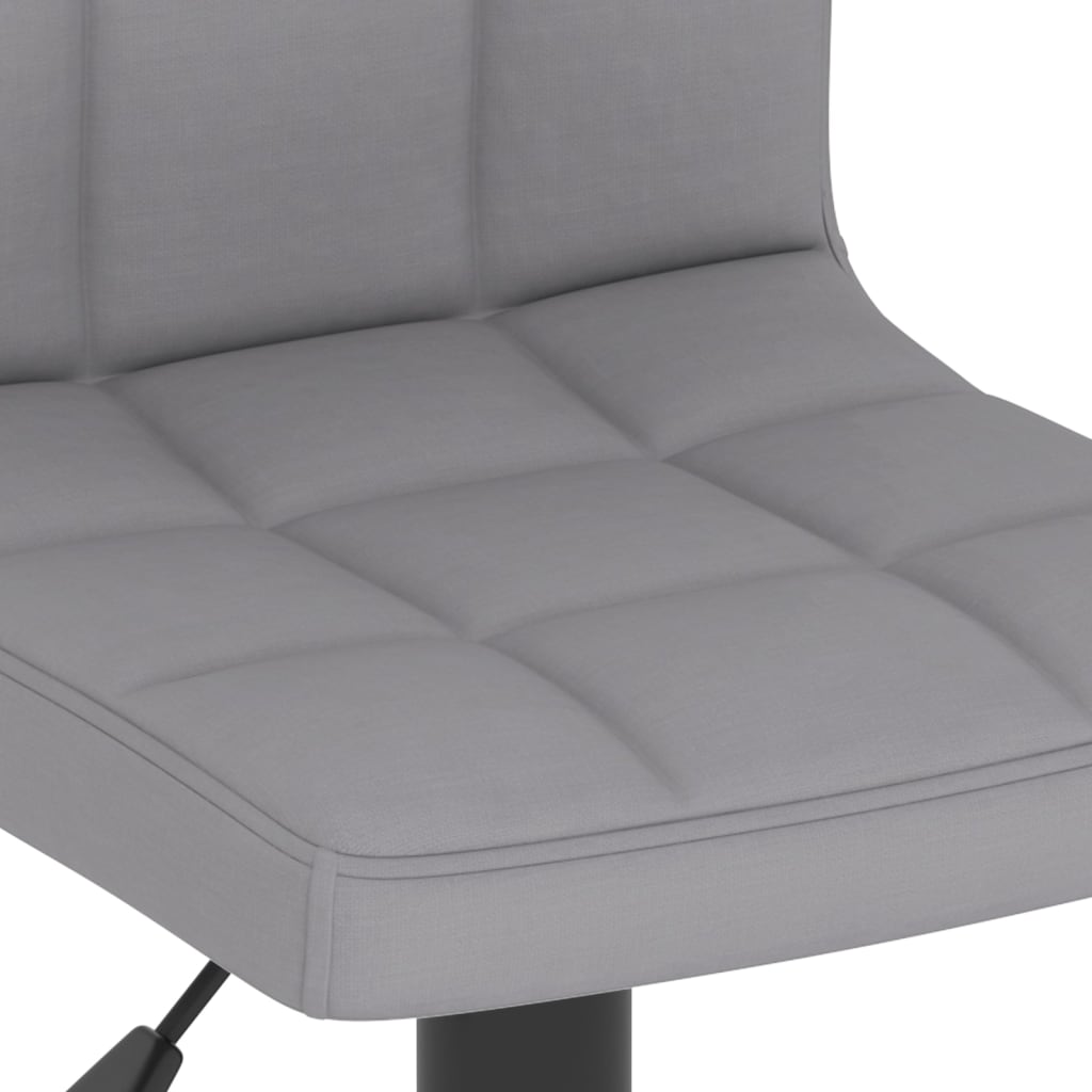 vidaXL Scaun de bar, gri deschis, material textil vidaXL Scaun de bar, gri deschis, material textil