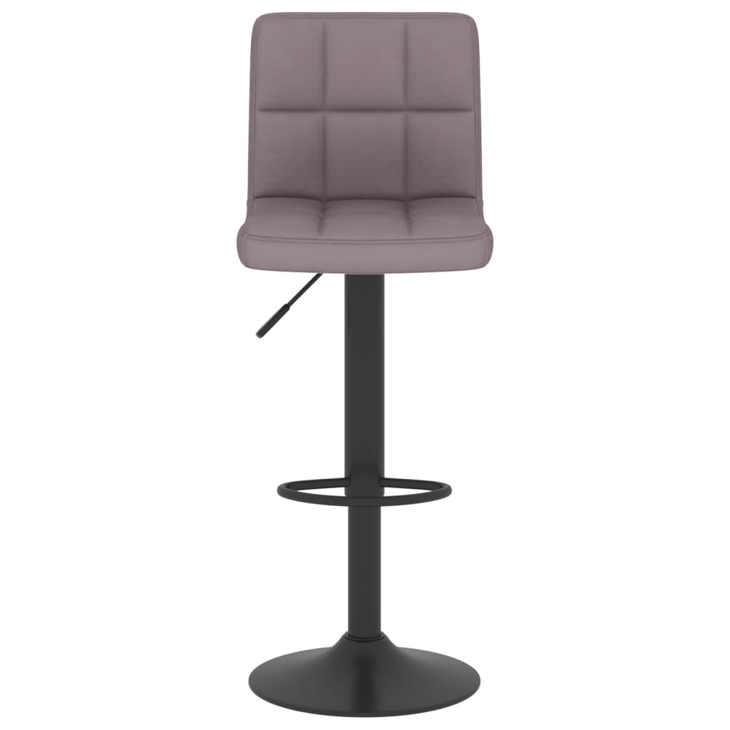 vidaXL Scaun de bar, gri taupe, material textil