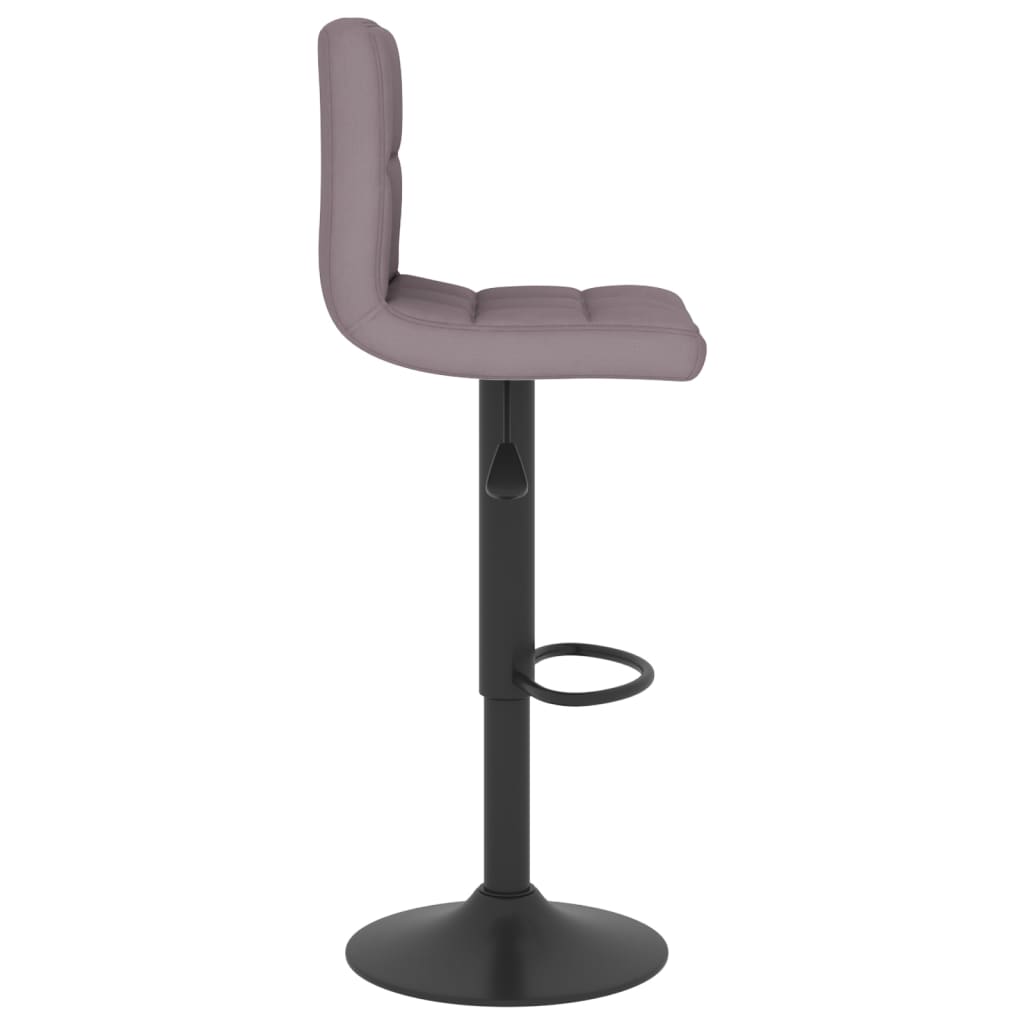 vidaXL Scaun de bar, gri taupe, material textil