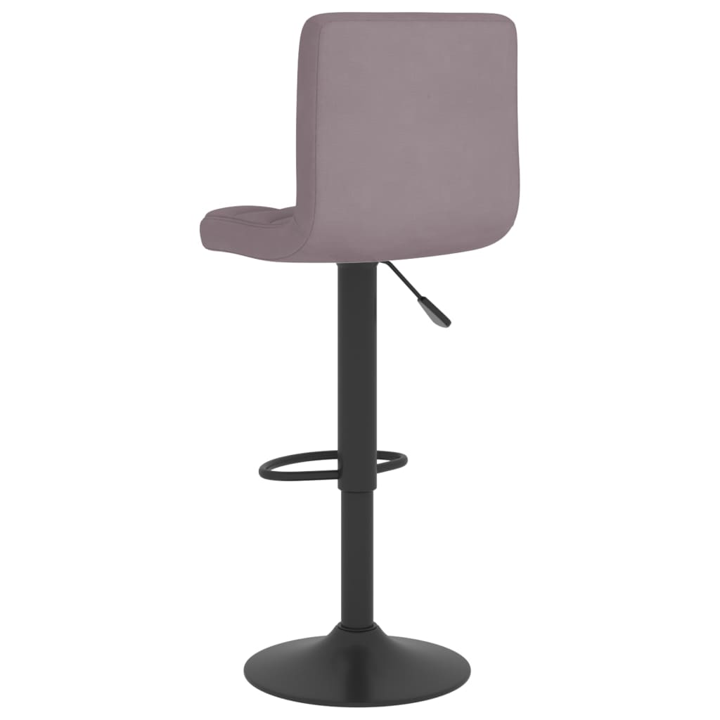 vidaXL Scaun de bar, gri taupe, material textil
