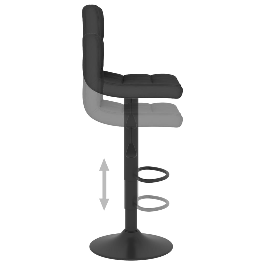 vidaXL Scaun de bar, negru, material textil vidaXL Scaun de bar, negru, material textil