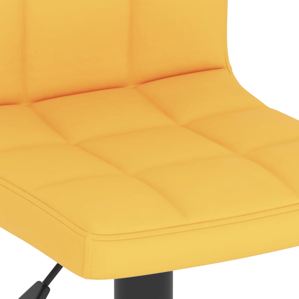 vidaXL Scaun de bar, galben muștar, material textil vidaXL Scaun de bar, galben muștar, material textil
