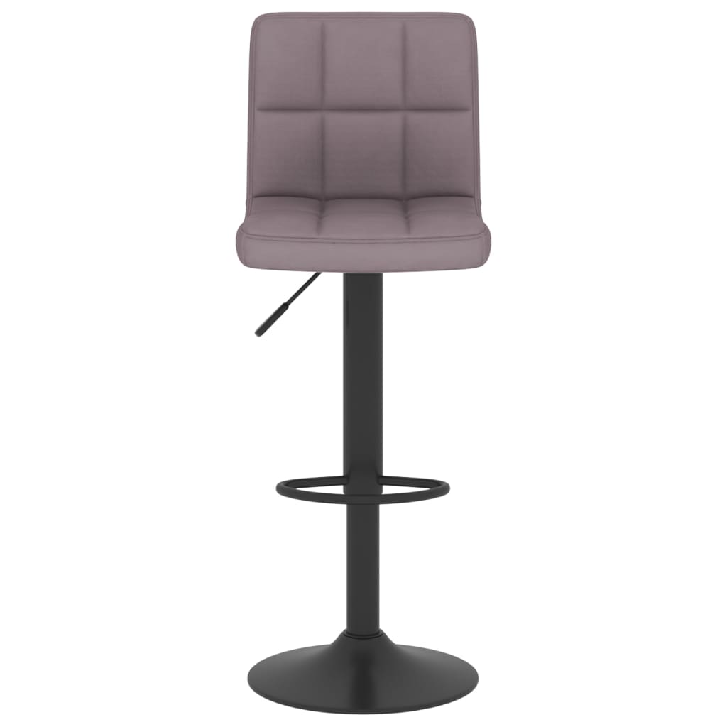 vidaXL Scaune de bar, 2 buc., gri taupe, material textil