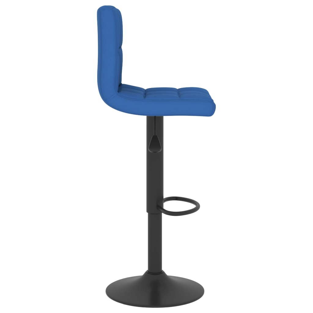 vidaXL Scaune de bar, 2 buc., albastru, material textil vidaXL Scaune de bar, 2 buc., albastru, material textil