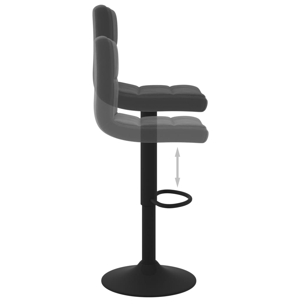 vidaXL Scaun de bar, negru, catifea vidaXL Scaun de bar, negru, catifea