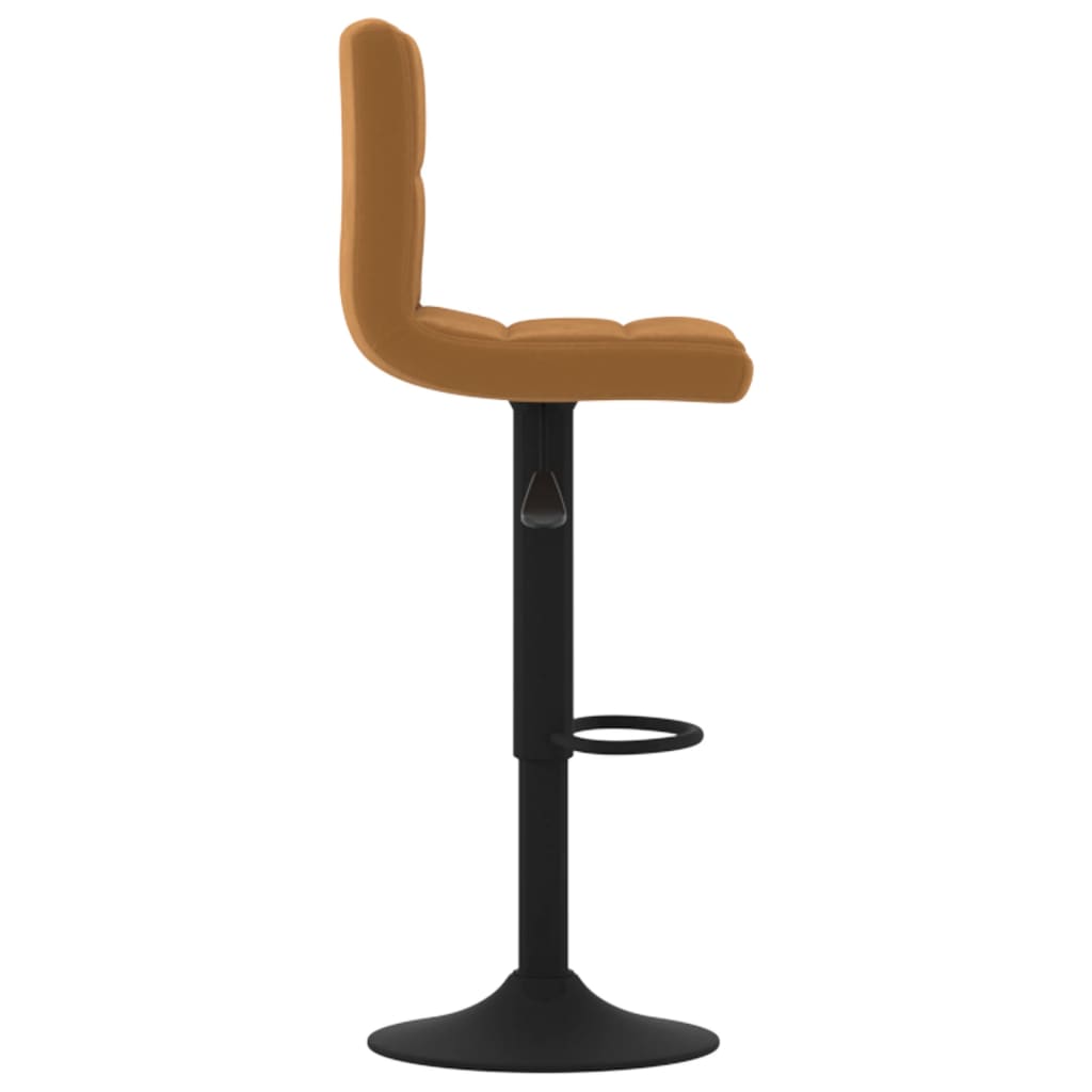 vidaXL Scaun de bar, maro, catifea vidaXL Scaun de bar, maro, catifea