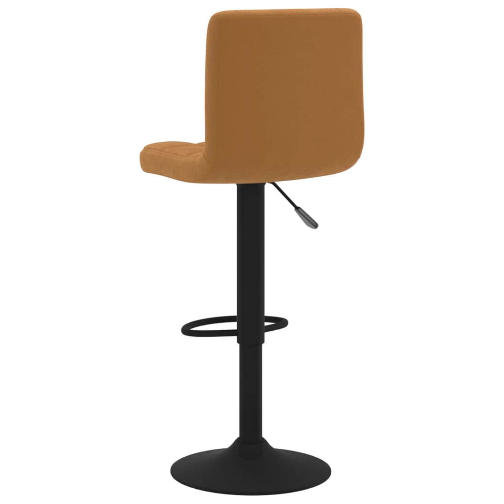 vidaXL Scaun de bar, maro, catifea vidaXL Scaun de bar, maro, catifea