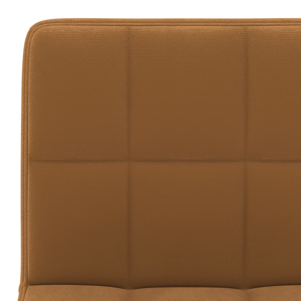 vidaXL Scaun de bar, maro, catifea vidaXL Scaun de bar, maro, catifea