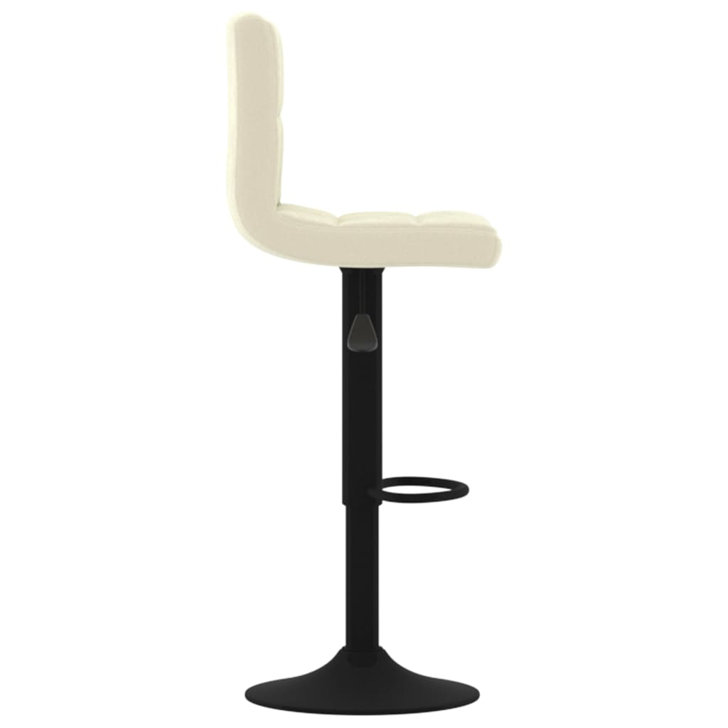vidaXL Scaun de bar, crem, catifea vidaXL Scaun de bar, crem, catifea
