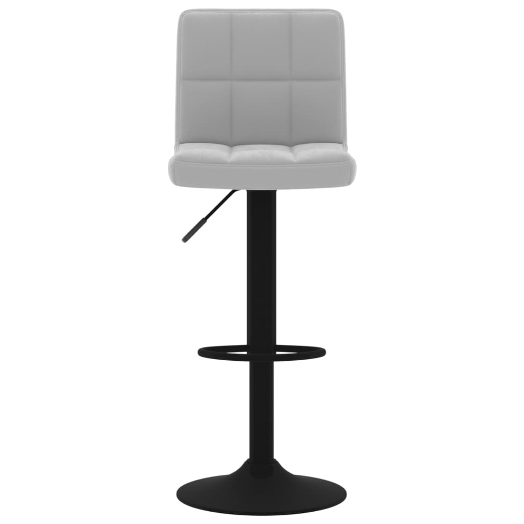 vidaXL Scaun de bar, gri deschis, catifea vidaXL Scaun de bar, gri deschis, catifea