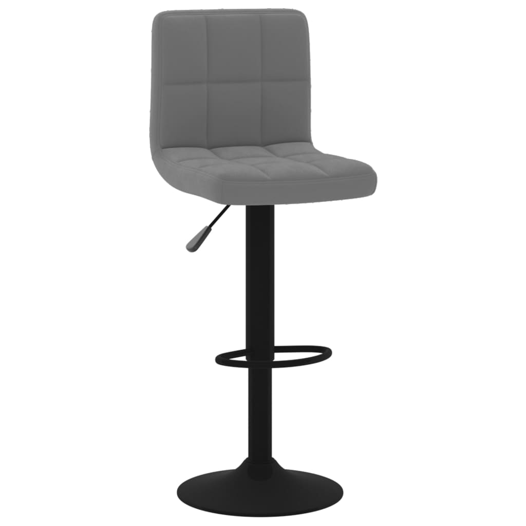 vidaXL Scaun de bar, gri închis, catifea vidaXL Scaun de bar, gri închis, catifea