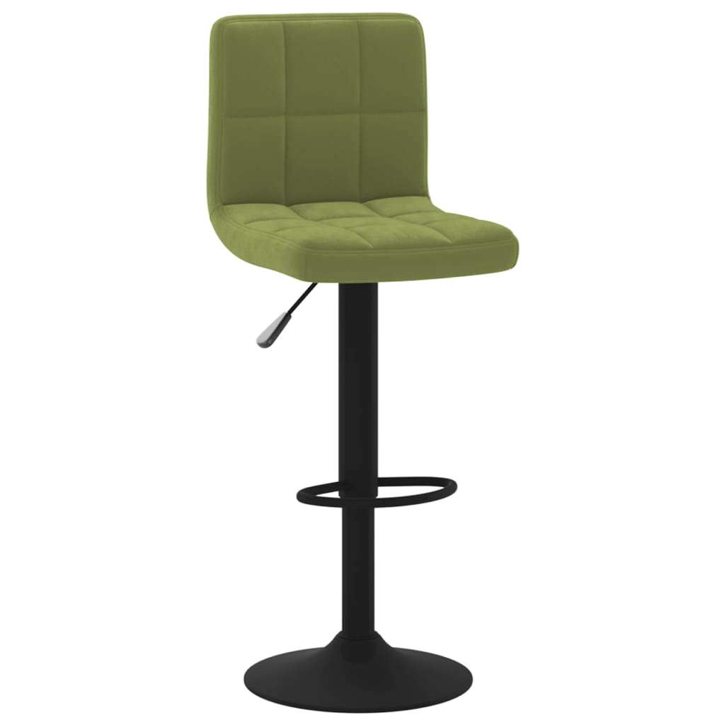 vidaXL Scaun de bar, verde deschis, catifea vidaXL Scaun de bar, verde deschis, catifea