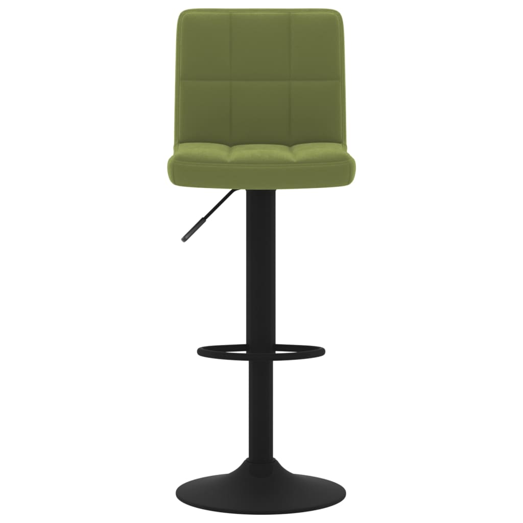 vidaXL Scaun de bar, verde deschis, catifea vidaXL Scaun de bar, verde deschis, catifea