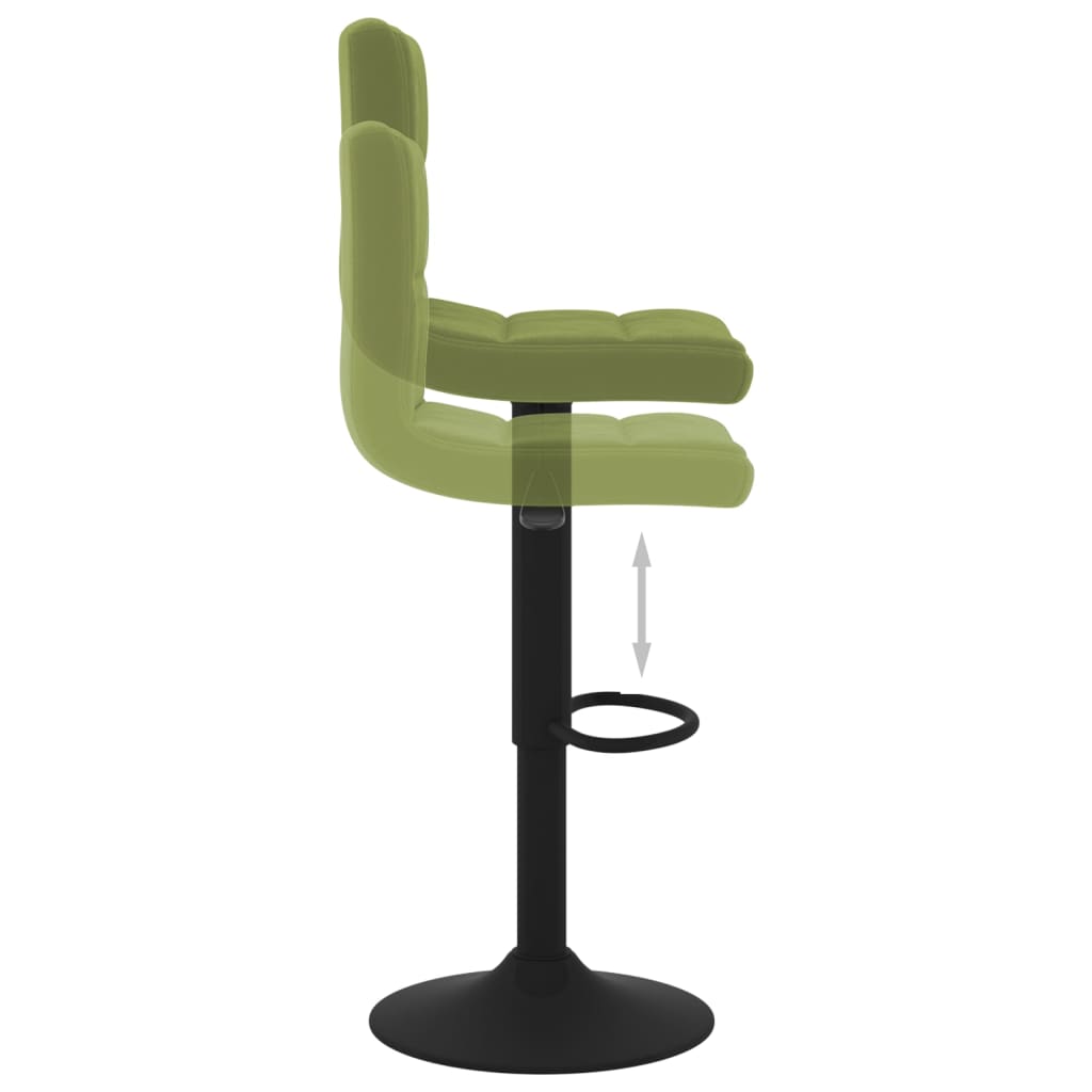 vidaXL Scaun de bar, verde deschis, catifea vidaXL Scaun de bar, verde deschis, catifea