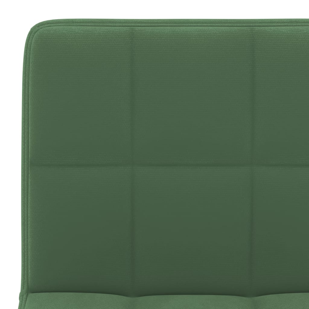 vidaXL Scaun de bar, verde închis, catifea