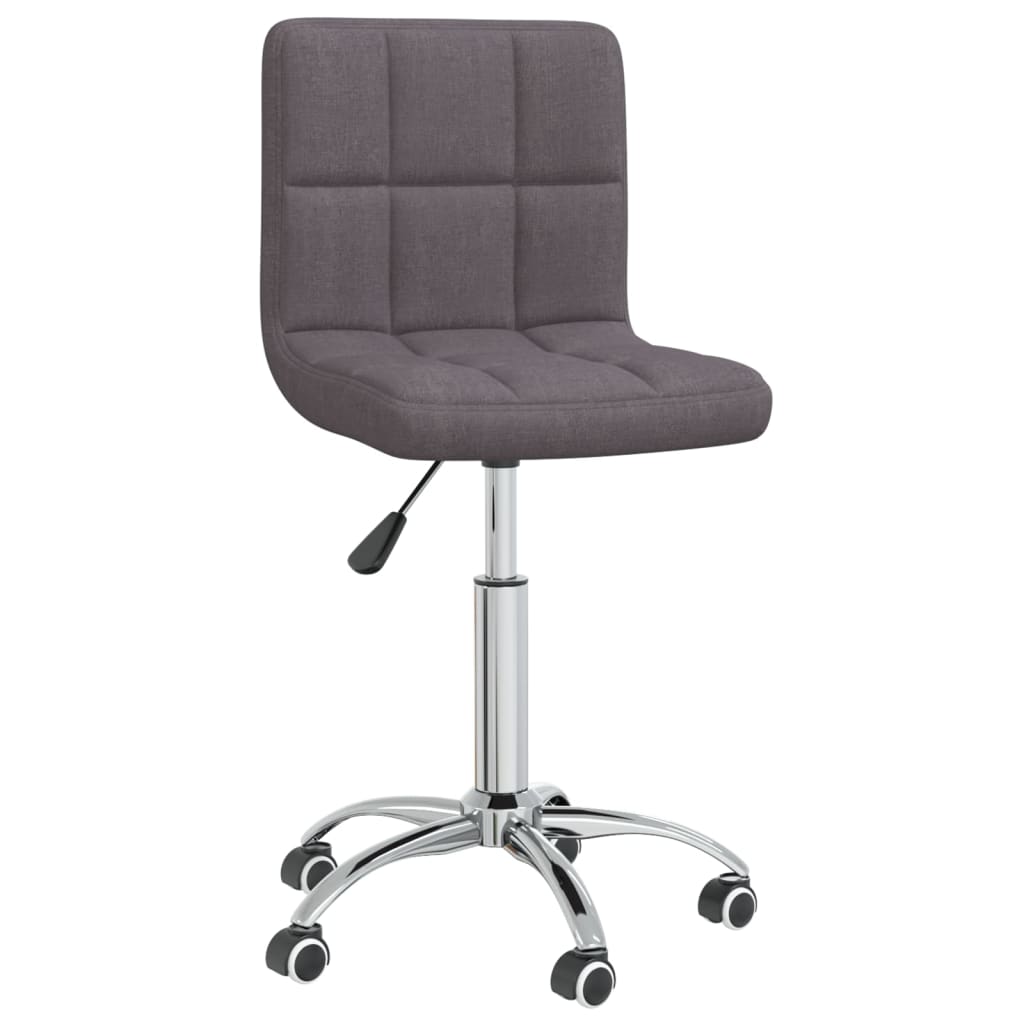 vidaXL Scaun de birou pivotant, gri taupe, material textil vidaXL Scaun de birou pivotant, gri taupe, material textil