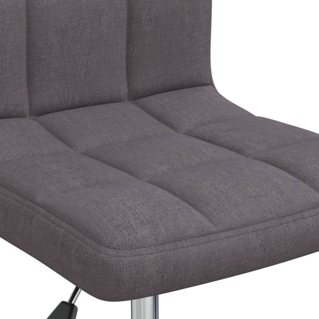 vidaXL Scaun de birou pivotant, gri taupe, material textil vidaXL Scaun de birou pivotant, gri taupe, material textil