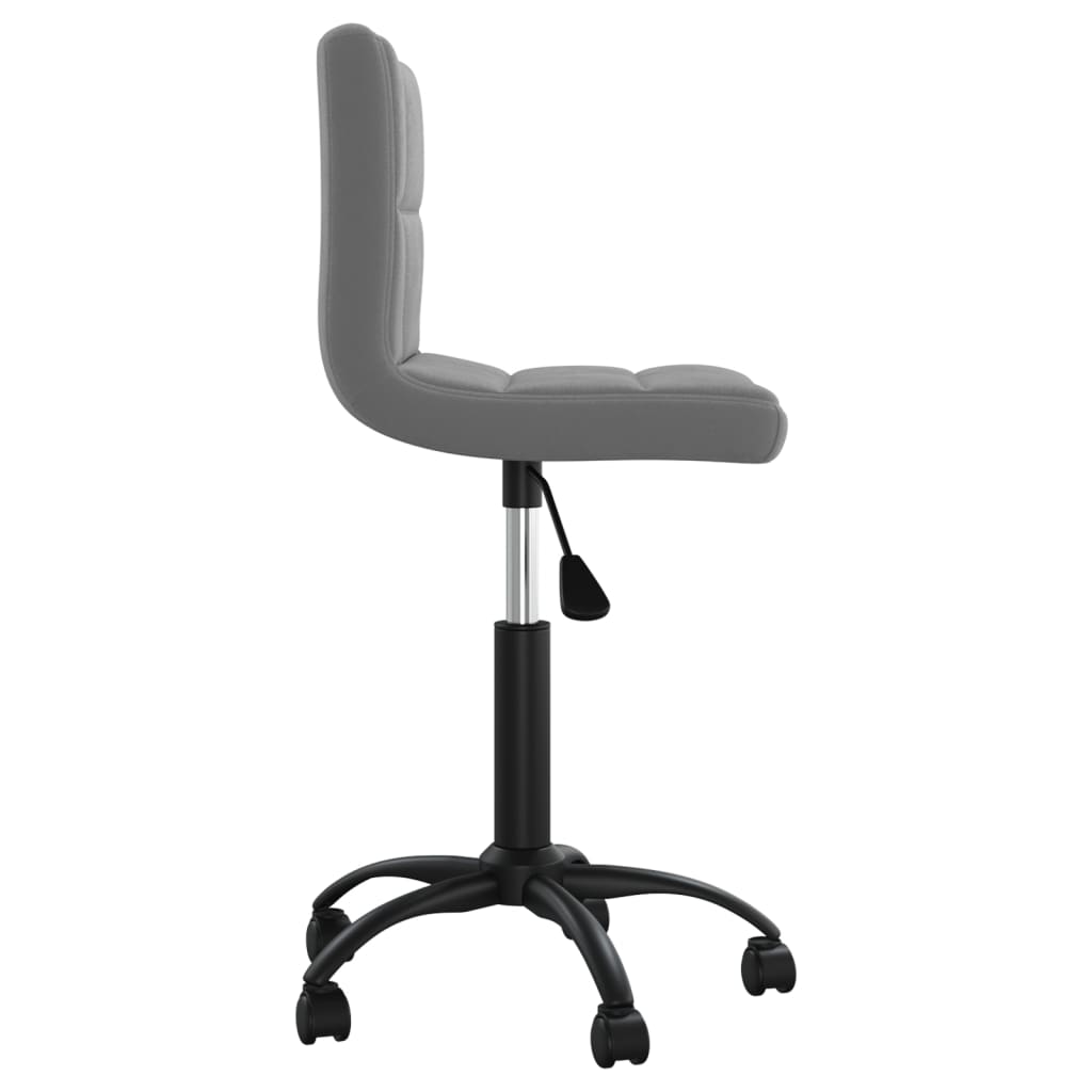vidaXL Scaun de birou pivotant, gri închis, catifea vidaXL Scaun de birou pivotant, gri închis, catifea